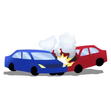 Car Crash Accident Vector, Car Crash Accident Cartoon, Crash Car, Accident PNG and Vector with ...
