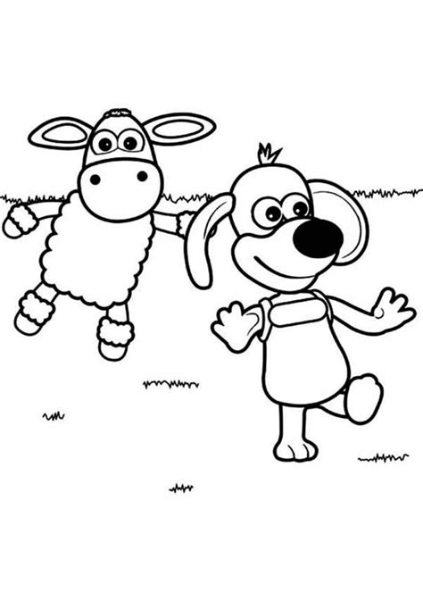 Timmy Play With Ruffy The Puppy In Timmy Time Coloring Page : Coloring ...