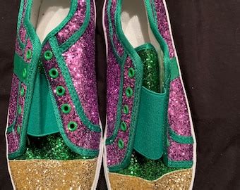 Mardi Gras Tennis Shoes - Etsy