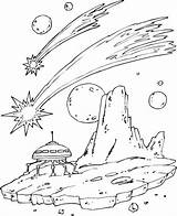 Universe Coloring Page sketch template