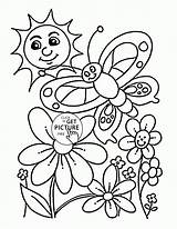 Coloring Pages For Kids Nature sketch template