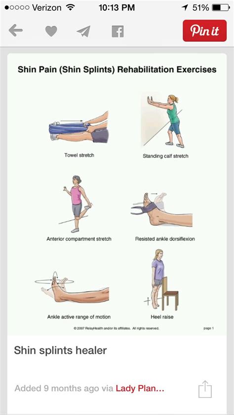 Shin splint work outs | Shin splint exercises, Exercise, Rehabilitation exercises