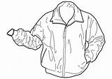 Jacket Coloring Pages sketch template