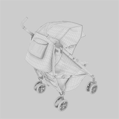 Baby Stroller Pink 3D Модель $45 - .obj .fbx .max - Free3D