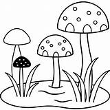 Mushrooms And Pond outline coloring Book Page Line Art Drawing  sketch template