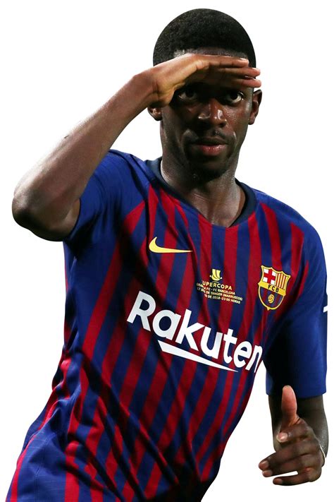 Ousmane Dembélé Barcelona football render - FootyRenders