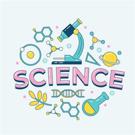 Free Vector | Science word concept | Science doodles, Science words, Science notebook cover