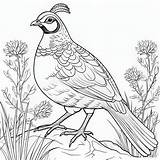 Quail Coloring Page For Kids Stock Illustration  Of sketch template