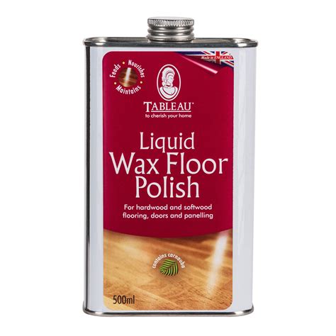 Buy Tableau Liquid Wax Floor Polish, with Carnauba Wax for Wood Floors, Doors and Panelling ...