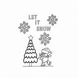 Printable Kids Coloring Christmas Card Digital Holiday  sketch template