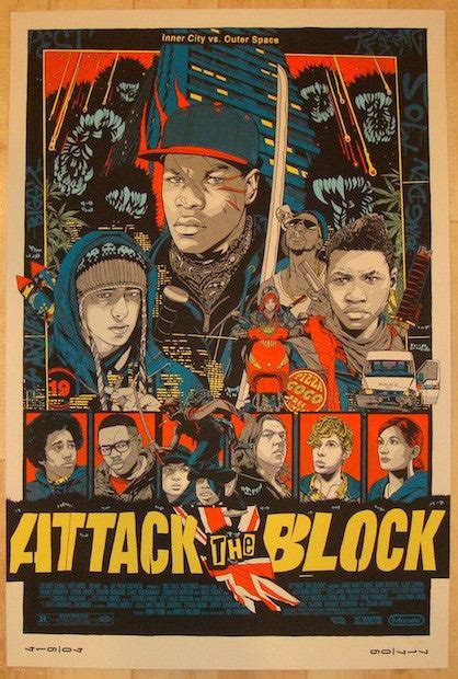 2013 "Attack The Block" - Silkscreen Movie Poster by Tyler Stout | JoJo ...