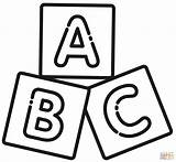 Baby Blocks Coloring Pages Blocks Coloring Page sketch template