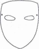 Full Face Mask Printable Outline sketch template