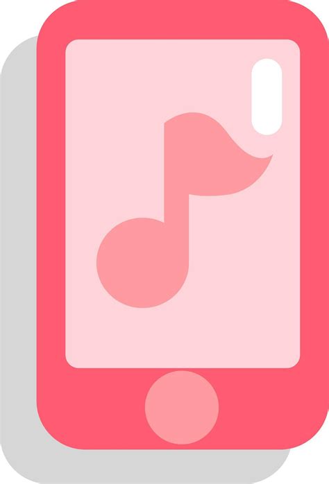 Pink phone, icon illustration, vector on white background 13704473 ...