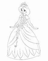 Princess Tiana Coloring Pages Free Printable PDF sketch template