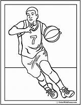 Basketball Coloring Pages Customize And Print PDFs sketch template