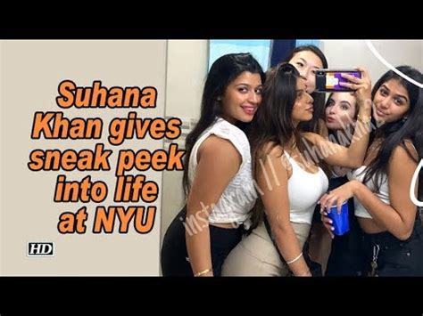 Suhana Khan gives sneak peek into life at NYU - YouTube