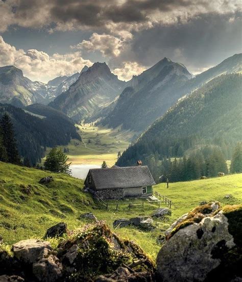 Breathtaking scenery around this cabin in Switzerland : r/MostBeautiful