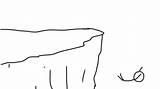 Cliff Drawing Sketch Coloring Page sketch template