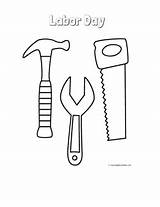 Hammer Saw And Wrench  Coloring Page Labor Day Pictures sketch template