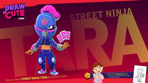 Street Ninja Tara Brawl Stars Coloring Pages