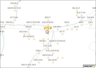 Visp (Switzerland) map - nona.net