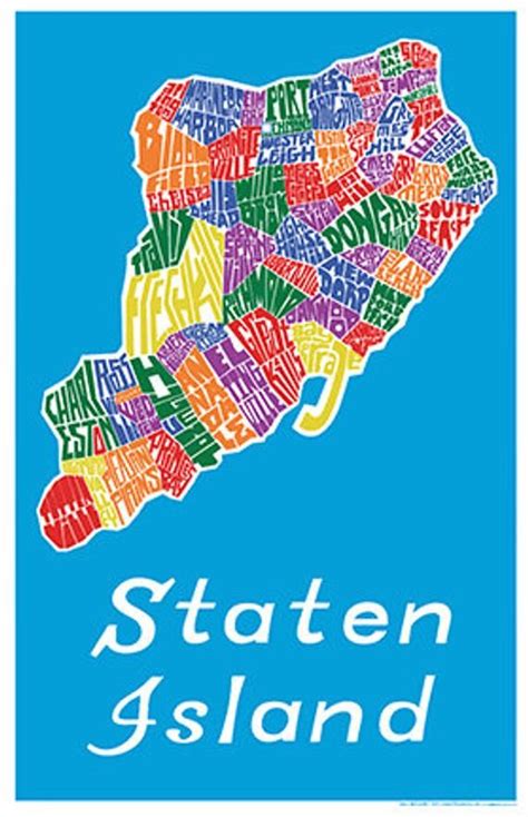 Staten Island Neighborhood Type Map in 2021 | Staten island map, Staten ...