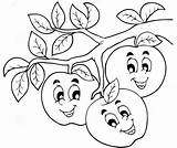 An Apple Coloring Page  Free Printable Pages For Kids sketch template