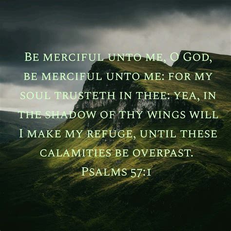 a green hill with the words be merciful unto me god, be merciful unto me for my soul truth in ...