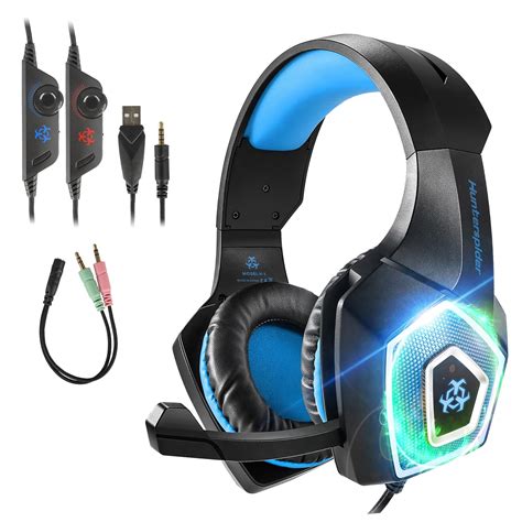 Gaming Headset with Mic for Xbox One PS4 PS5 PC Nintendo Switch Tablet Smartphone, Headphones ...