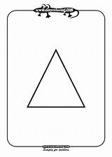 Free Coloring Pages Of Tracing And Triangle Sketch Page sketch template
