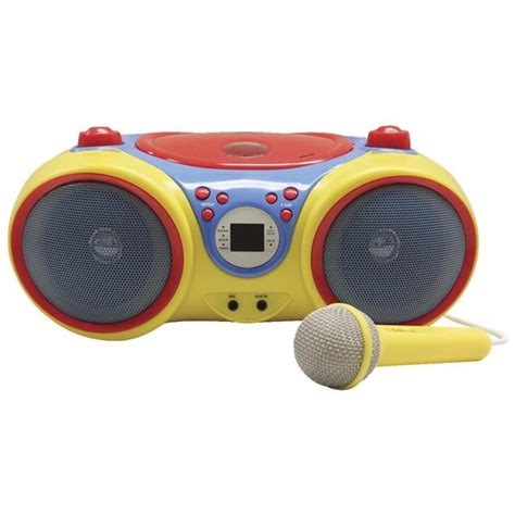 KIDS-CD30 Kids Audio CD Player Karaoke Machine with Microphone ...