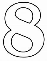 Number 8 Coloring Page Sketch sketch template