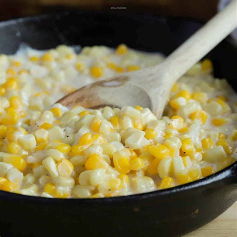 Southern Sweet Creamed Corn in a Skillet - Flour Child