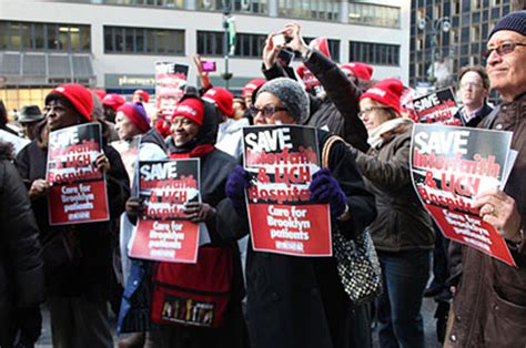 Hands Off Interfaith! Members March and Rally to Save Brooklyn Hospitals. :: 1199SEIU