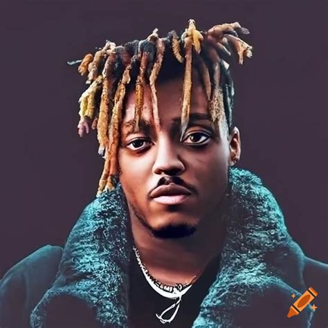 Juice wrld, a musician performing on stage on Craiyon