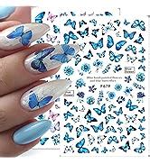 Amazon.com: 7 Sheets Gold Nail Art Stickers,Graffiti Nail Decals 3D ...