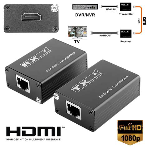 MAYITR 1080P Wireless HDMI Extender High Quality Ethernet Network Transmitter HDMI Receiver For ...