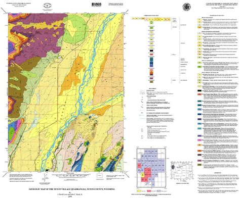 Geologic Map of the Teton Village Quadrangle, Teton County, Wyoming (2000) - WSGS Product Sales ...