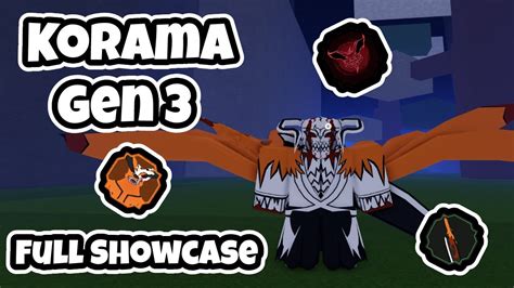 NEW CODES + NEW GEN 3 KORAMA FULL SHOWCASE | Shindo Life - YouTube