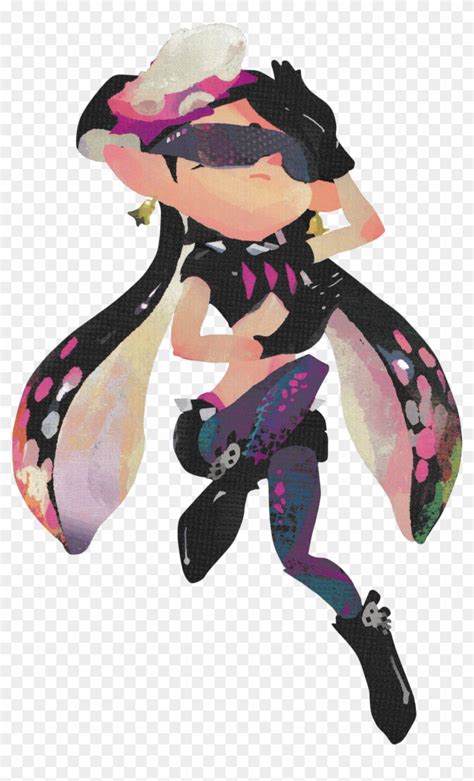 “transparent Callie From The Splatoon 2 Artbook ” - Stuffed Toy, HD Png Download - 1280x1890 ...