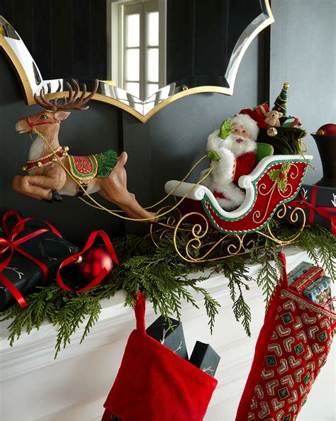 Santa Sleigh & Reindeer Tabletop - by Katherine's Collection at Silverlake | eBay | Reindeer ...