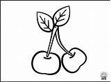 Coloring Page Of Cherries Pages sketch template