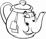 Teapot Coloring Page Printable  Tedy Activities sketch template