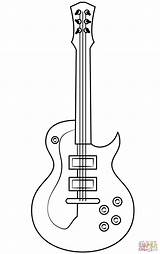 Electric Guitar coloring page  Free Printable Coloring Pages sketch template
