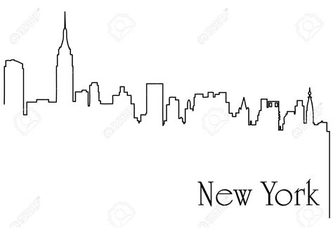 Free download New York City One Line Drawing Background Royalty Free ...