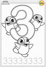 Number Coloring Pages For Preschoolers sketch template