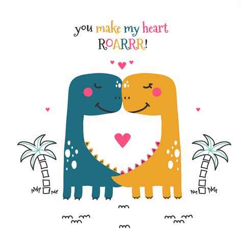 Dinosaur Couple Vector 280638 Vector Art at Vecteezy