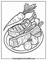 Steak Coloring Pages Free Printable PDF  Sheets For Kids sketch template