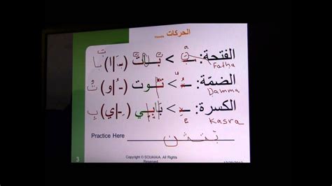 Elementary Modern Standard Arabic: short vowels - YouTube